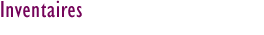 Inventaires